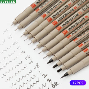 12 PCS Sakura Pen Set Sketch Drawing Pen Ink Marker Pens Fine Art Architectural Design Pens