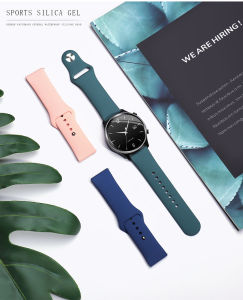 Silicone Watchband For Samsung Galaxy Watch 7/6/5/4 40mm 44mm Smart Watch Strap Galaxy Watch Ultra 47mm watch 5 Pro/6 4 Classic 43mm 47mm 42/46mm 45mm Sport Replacement Band Strap