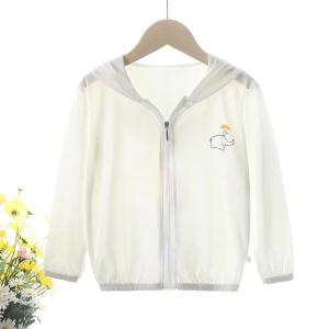 Kids Coats Girls Boys Jackets Kids Tops Thin Air Conditioning Jackets Hooded Zipper sun protection clothing
