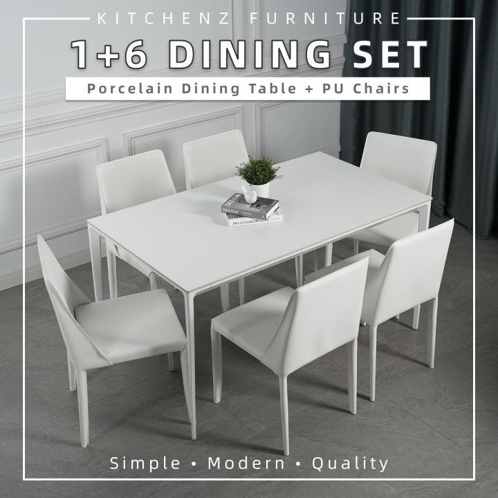 (FREE Shipping & FREE Installation) KitchenZ 6 Seater Porcelain ...
