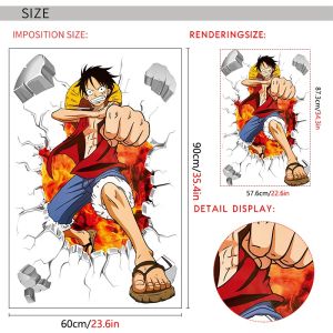 WALLSTIKER WALLSTICKER WALL STICKER STIKER DINDING ANIME ANIMASI FIGURE KARTUN ONEPIECE WALLPAPER ONE PIECE SANJI ZORO LUFFY NAMI WANTED WALSTICKER WALSTIKER PAPER TEMBOK WALLPEPER KARAKTER DEKORASI RUANG TAMU KAMAR TIDUK ANAK