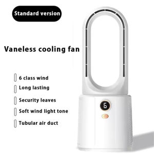 พัดลมสเปรย์ไร้ใบพัดขนาดเล็กแบบพกพาพัดลมตั้งโต๊ะตั้งโต๊ะพัดลมไอน้ำทำความเย็นไร้ใบพัดพัดลมไหลเวียนเพิ่มความชื้นในโต๊ะสำนักงานพกพาขนาดเล็กหอพักเคลื่อนย้ายได้ห้องนอนในอาคารในบ้านระบายความร้อนในฤดูร้อนสิ่งประดิษฐ์