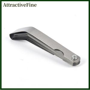 AttractiveFine 16 lưỡi feeler đo Metric khoảng cách phụ 0.127-0.508mm van Gage measurment