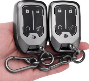 2-Pack for Chevy GMC Key Fob Cover 5-Button TPU Case Accessories
