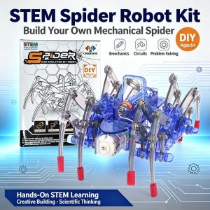 Kids DIY Electric Spider Robot Kit Intelligent Assemble Science Educational Building Toy Science Explorer
