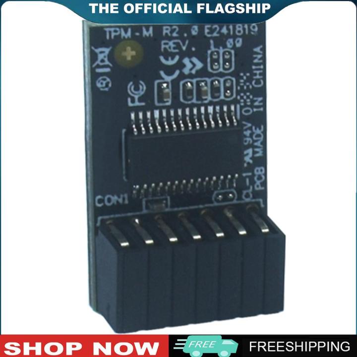 For Asus TPM-M R2.0 TPM Module LPC 14-1 Pin Computer TPM-M R2.0 TPM-M ...