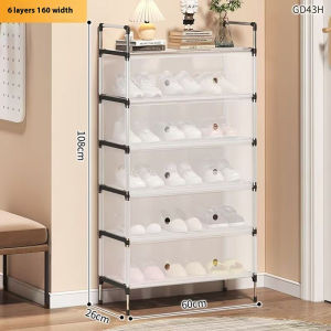 Dustproof DIY Shoes Rack Space Saving Shoe Cabinet Multilayer Large Capacity Shoes Organizer Home Supplies