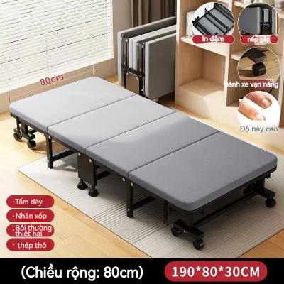 BMZAR Giường gấp cho giờ nghỉ trưa đồ dùng ngủ trưa văn phòng ghế nằm thư giãn tại nhà cho người lớn giường đơn đi kèm bệnh viện giường cắm trại tiện lợi