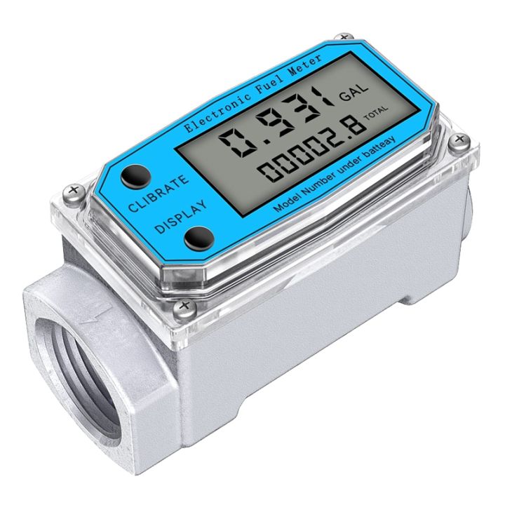 Digital LCD Display Flow Meter with NPT Counter and FNPT Thread Gas Oil ...