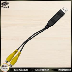 [Auto Vodool]USB To CVBS USB To RCA Cable 2 CVBS Output Video Output Cable DC 5V USB 2W for Android TV Player Car Radio Accessories