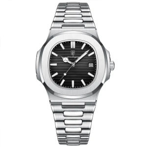 Đồng Hồ Nam POEDAGAR T613 Chính Hãng Đồng Hồ Đeo Tay Dây Thép Không Gỉ Phiên Bản Tàu Ngầm Watch