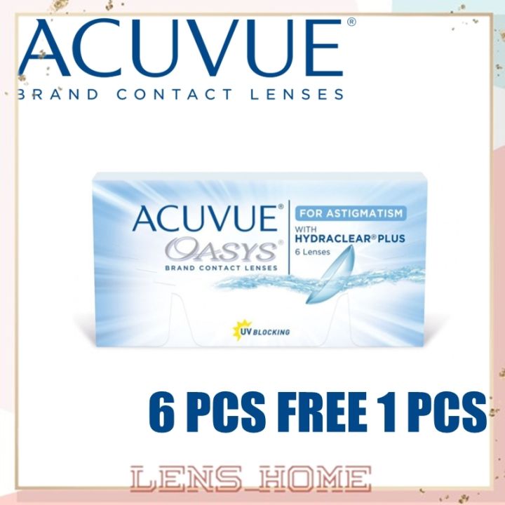 Acuvue Oasys Toric Clear Lenses For Astigmatism (6 Pcs) [Free Silicone Hydrogel Contact Lenses]