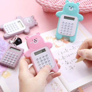 Móc khóa xe máy ô tô hình máy tính tiền mini bỏ túi có thể sử dụng để tính toán đơn giản
