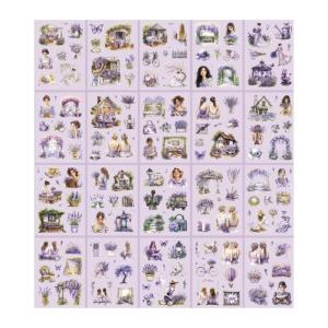 Girl Character Theme Sticker Reward Sticker Decorative Label Scrapbook Sticker Luggage Sticker for Laptop
