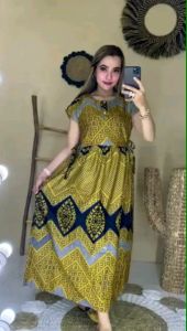MIDI DRESS WANITA TERBARU MOTIF ELEGAN BATIK PEKALONGAN TALI SAMPING KANCING DADA BATIK PEKAKONGAN