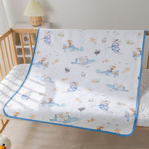 Waterproof Baby Diaper Pad Large Washable Cotton Urine Mat Nursing Change Mat Bed Sheet Protector