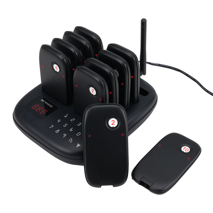 Retekess TD175 Restaurant Pager Calling System 16 Coasters Buzzer ...