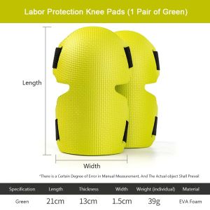MILDPETAL 1Pair Extra Thick Gardening Knee Pads Large Size Heavy Duty Labor Insurance Knee Pad Waterproof Moisture Proof Foam Knee Protectors Men Women Universal
