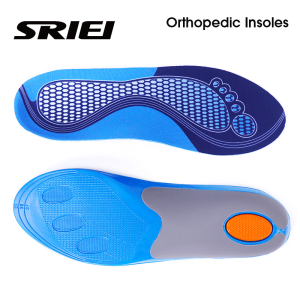 SRIEI 1Pair Orthopedic Insoles Sports Elastic Memory Silicone Gel Insoles and Shoe Inserts for Women and Men Breathable Shoes Pad