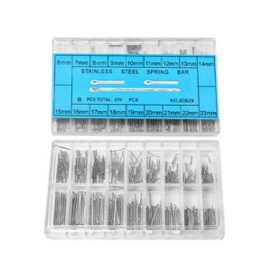 YAFEN 360pcs Watch Band Split Pins With Box Stainless Steel Watch Bracelet Strap Link Pins Cotter Bar Assortment Watch Repair Tools