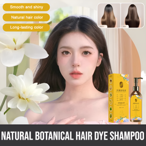 Plant Flower Scented Natural Hair Dye Shampoo Cover White Hair Hair Coloring Shampoo Dye Hair Condition Hair 3 In1 Healthy Natural