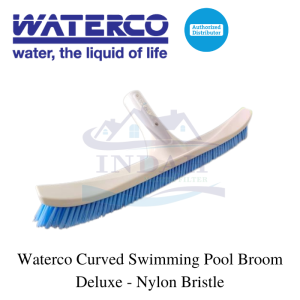 Waterco Curved Swimming Pool Broom Deluxe - Nylon Bristle