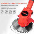 JLD Grass Cutter Cordless Rechargeable Lawn Mower Portable String Trimmer Weed Wacker Eater Fullset. 