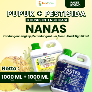 Pupuk Topfarm / Pupuk Khusus Tanaman Nanas / Pupuk Cair Khusus Tanaman Nanas / Pupuk Khusus Buah Nanas / Obat Hama Nanas / Obat Semprot Hama Nanas / Obat Untuk Hama Cacar Nanas / Pupuk Khusus Nanas