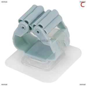 remai Wall Mounted Mop Clip Mop Holder Brush Hanger Home Storage Rack Bathroom Hooks