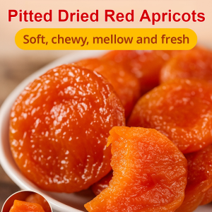 0 Add Pitted Dried Red Apricots Sweet Soft Supplement Dietary Fiber  Ready-to-Eat Nonnuclear Preserved Fruit