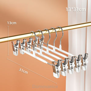 10pcs Hanger Celana/Gantungan Baju Jepit Dan Celana Baju Dan Celana/ dengan Penjepit Jepit Besi