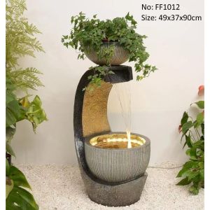 Light Luxury Water Fountain Modern Living Room Circulating Waterscape Decoration Hallway Floor Humidifier Decoration