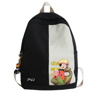 PVJ - Tas Anime Chainsaw Man Denji Ransel Anak Sekolah Laki Laki dan Perempuan