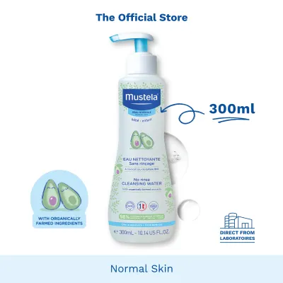 Mustela No-Rinse Cleansing Water 300ml [Diaper Change Care][Hygiene] (exp: 09/2028 & beyond)