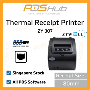 Zywell zy307 80mm Thermal Receipt Printer Pos System USB/USB + LAN thermal pos printer receipt printer point of sale