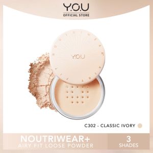 LB [ READY STOCK ] YOU NoutriWear+ Airy Fit Loose Powder [Nourishing | Oil-control Hingga 24 Jam | Tahan Lama | Tahan Air] - Bedak Tabur 3 Warna