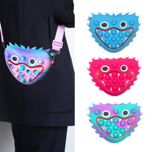 poppy playtime pop it bag pop it🌈 sling bag pop it shoulder bag Cartoon Coin Purse Wallet Fashion Push Bubble Fidget simple dimple Fidget Toys Coin Purse Wallet for kids girls 2 – 6 Years Sale