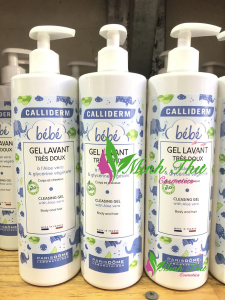 Gel tắm gội em bé Calliderm - nha đam 2 trong 1 500ml