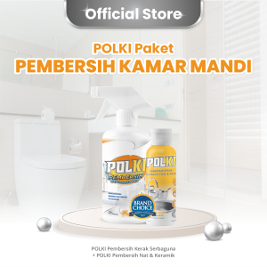 POLKI PAKET PEMBERSIH KAMAR MANDI - Cleaner Peralatan Dapur dan Kerak Keramik Toilet