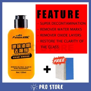 PROSTORE Glass Oil Film Remover 120ML Car Windshield Oil Film Cleaning Decontamination Cleaner