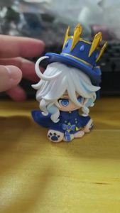 God of Justice Furina Nendoroid Style Cat Claw Sitting Figure Anime Game Character Model Desk Decor Collection Toy Gift For Fans