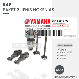 54P PAKET NOKEN AS MIO J / HEMAT 3 JENIS NOKEN + KLEP PAYUNG + PELATUK / MIO GT / SOUL GT 115 / FINO FI 115 / X-RIDE / CHAMSHAFT ASSY / KLEP MIO J / PELATUK TEMPLAR YAMAHA MIO