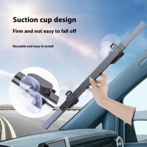 DIMEL Foldable Design Automobile Sunscreen Retractable Set Automatic Telescopic Car Sunshade Sun Protective UV Reflective Film Auto Parasol Front Window