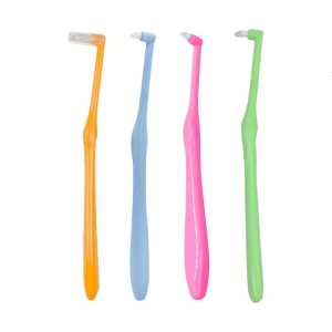 4 Pieces Interdental Brushes Tapered Trim Design Gentle Teeth Care Dental Hygiene Essential Compact Head Soft Bristles