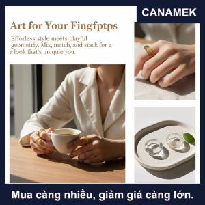 【CANAMEK】 Đầy Màu Sắc Nhựa Acrylic Hình Học Vòng 1 3Pcs Thiết Lập Cá Tính Phong Cách Retro Đồ Trang Sức Phụ Nữ Thời Trang Hàng Ngày Văn Phòng Giản Dị