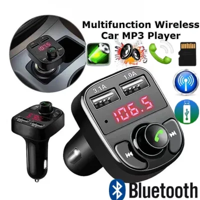 MULTIFUNCTION Wireless Car MP3 Player Bluetooth Car Radio Kereta Handsfree Dual USB FM Transmitter 3.1A Fast Charge