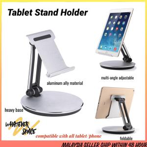 Tablet Stand Holder Phone Stand Foldable Adjustable Aluminum Desktop Phone Stand for All Tablet Mobile Phone