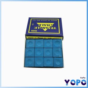 YoPo 12Pcs/set Billiard Chalk Original Snooker Billiard Chalks Blue Pool Cue Chalk