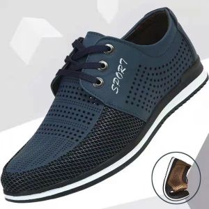 Free Shipping MenS Leather Sandals Summer Hollow-Out Casual Leather Shoes MenS Soft Driving Shoes MenS Lace-Up Soft-Soled Breathable Casual Shoes MenS Loafers