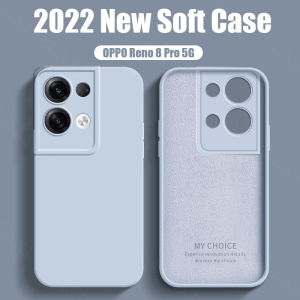 Soft Case for OPPO Reno 8 Pro 5G/Reno 8 5G New Original Phone Case Liquid Silicone Design Casing Shockproof Camera Lens Protector Back Cover Reno8 Pro 5G/Reno8 5G -E2